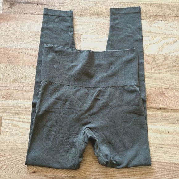 Blissful Benefits By Warner's Legging Seamless army green‎ small medium stretch - Picture 2 of 4